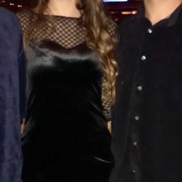 Cocktail dress Black velvet size 4 - Picture 5 of 5